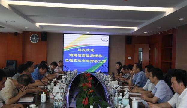 何祥今陪同湖南省质监局陈立新副局长到省计量院第二检测基地参观考察